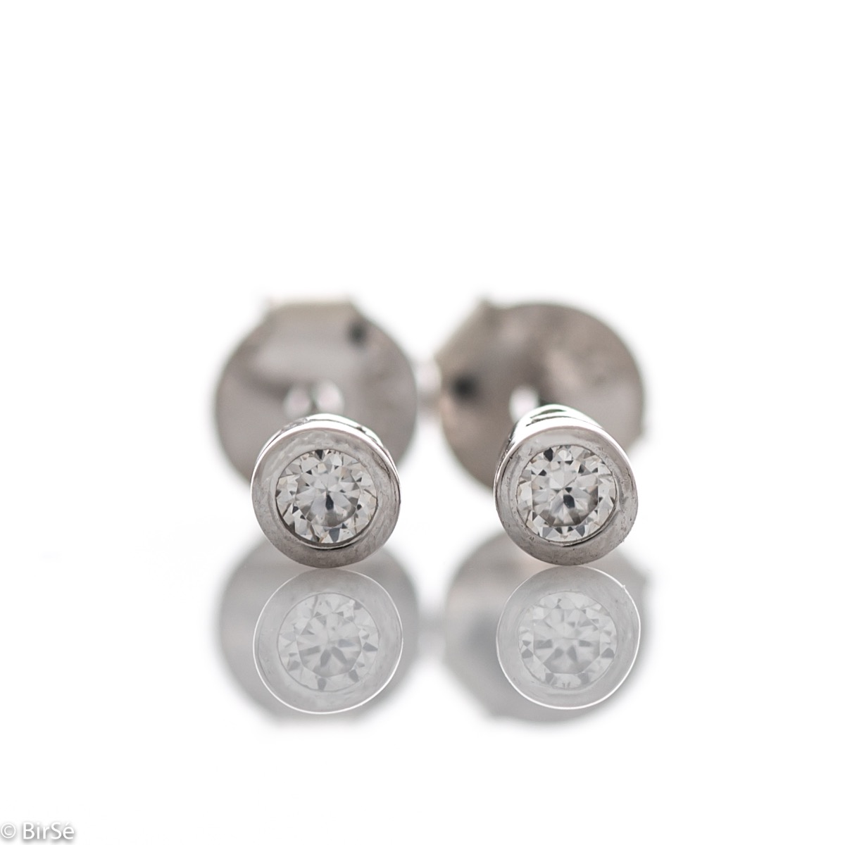 Classic Silver Earrings with CZ