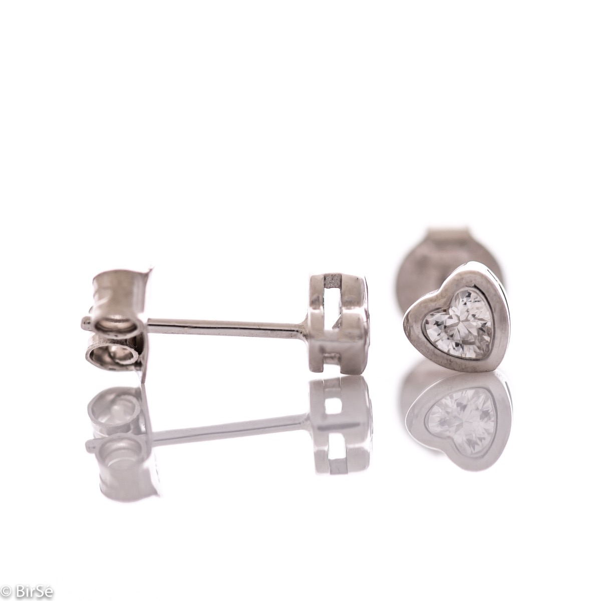 Silver earrings - Hearts