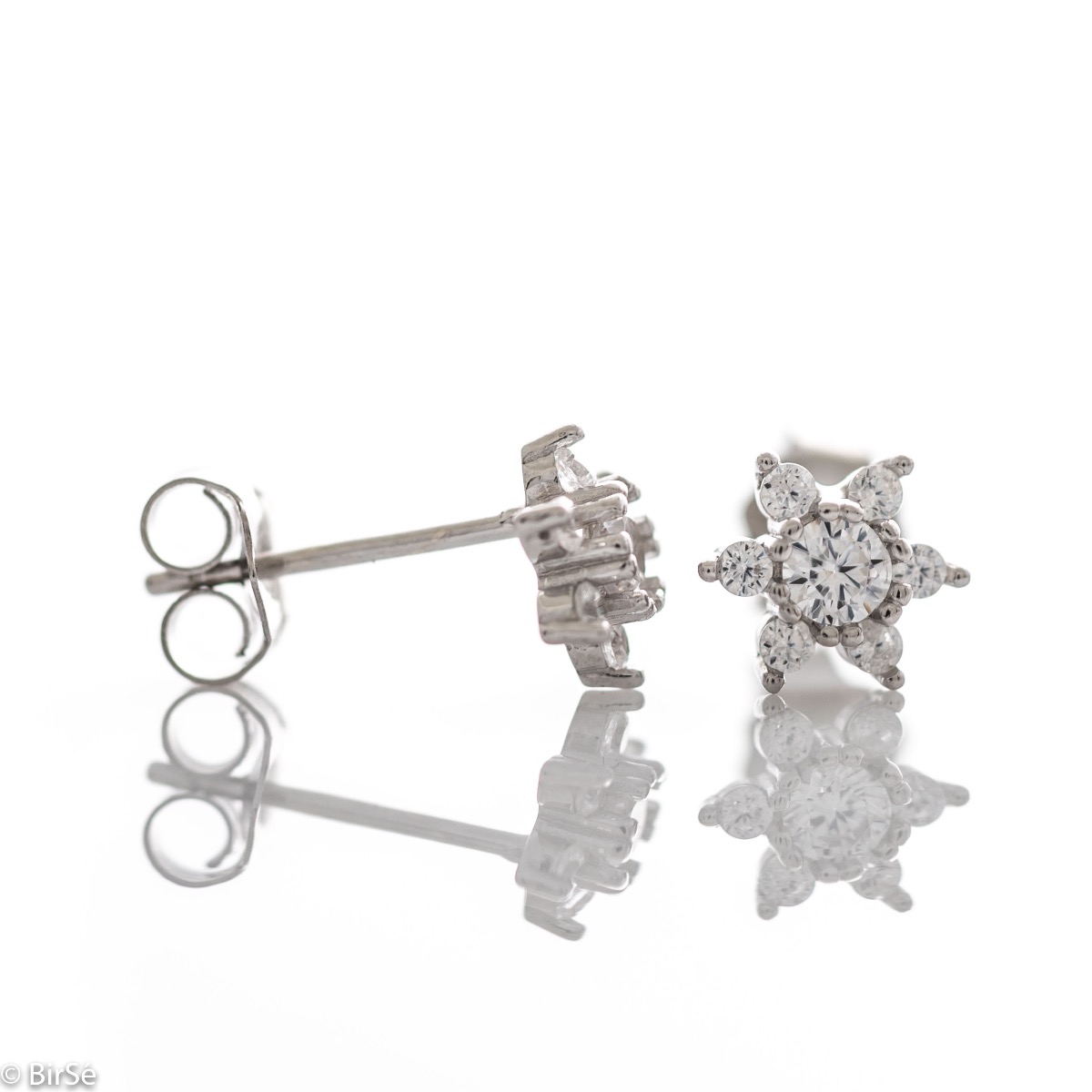 Silver earrings