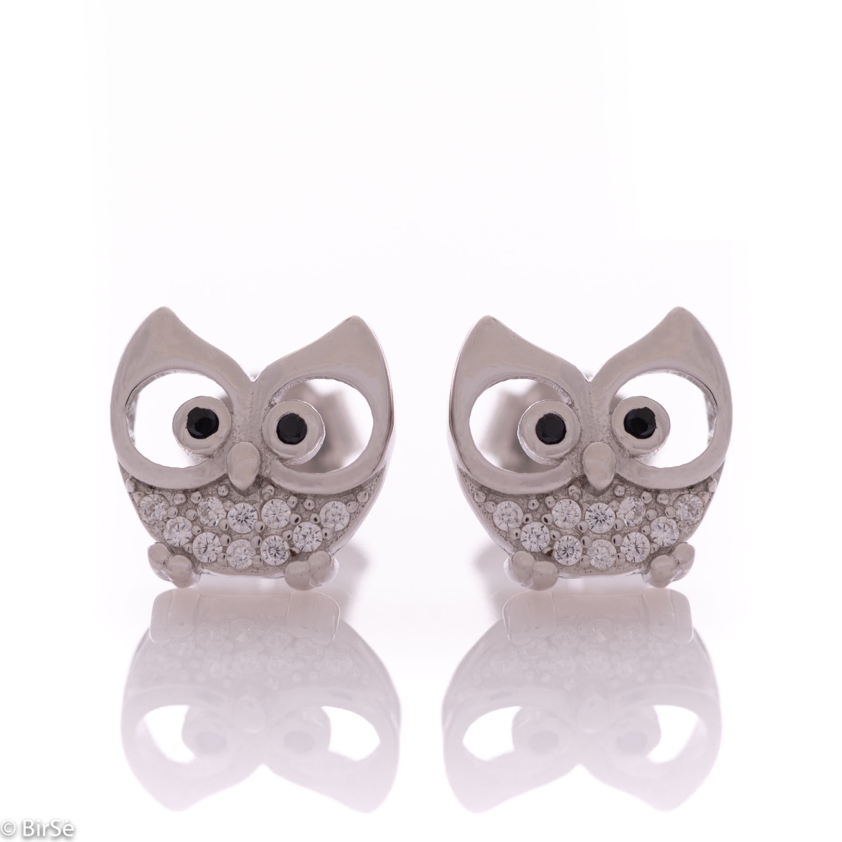 Silver earrings - Owls