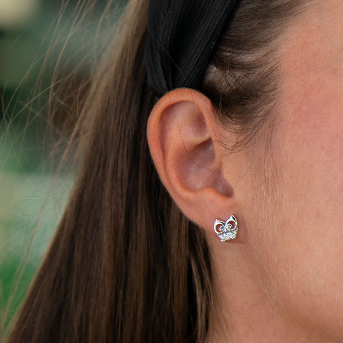 Silver earrings - Owls