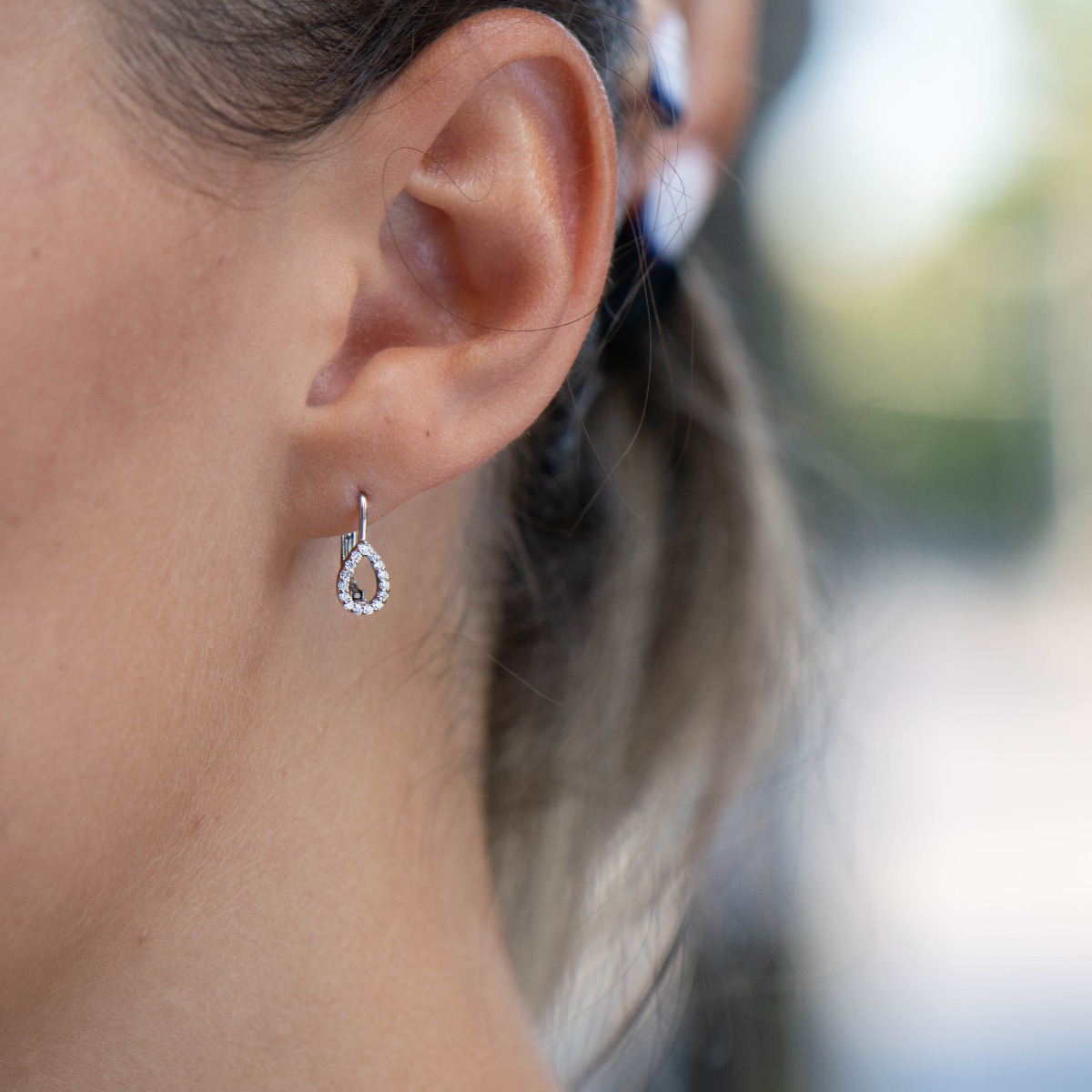 Silver earrings 