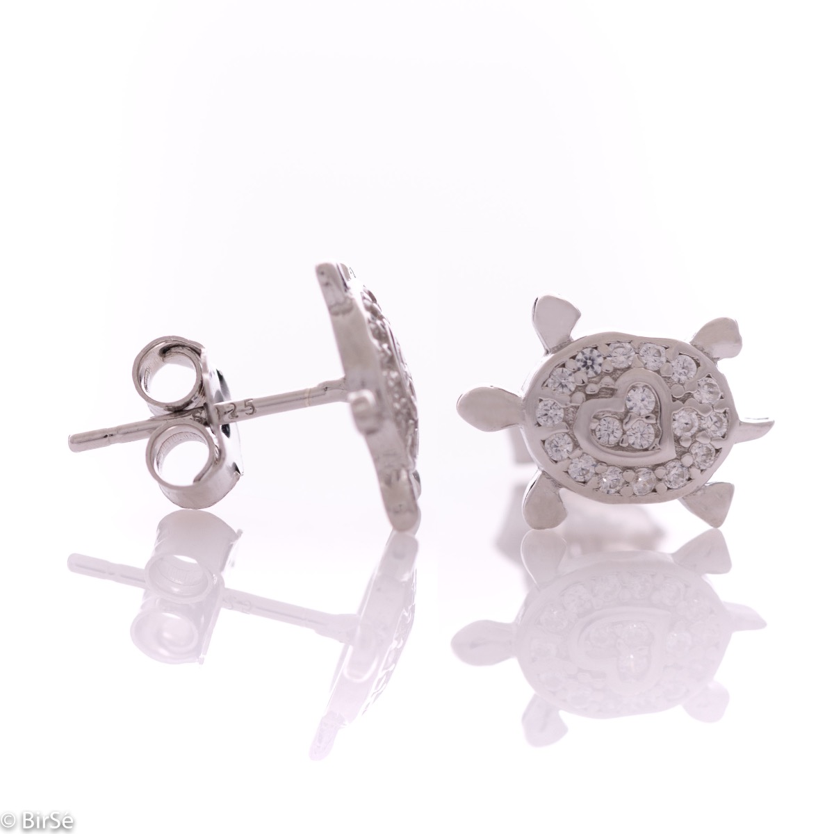 Silver earrings - Turtles