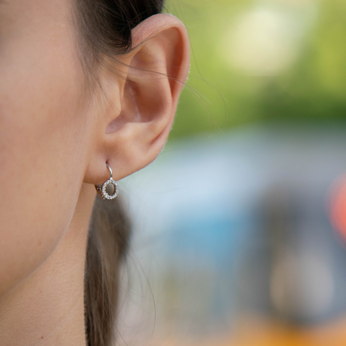 Silver earrings 