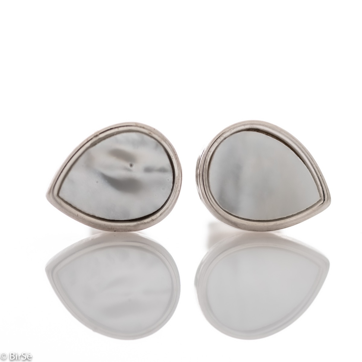 Silver earrings - Mother of pearl