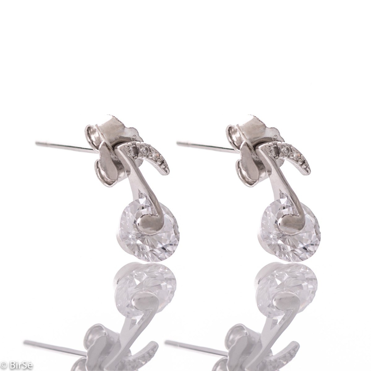 Silver earrings - Notes