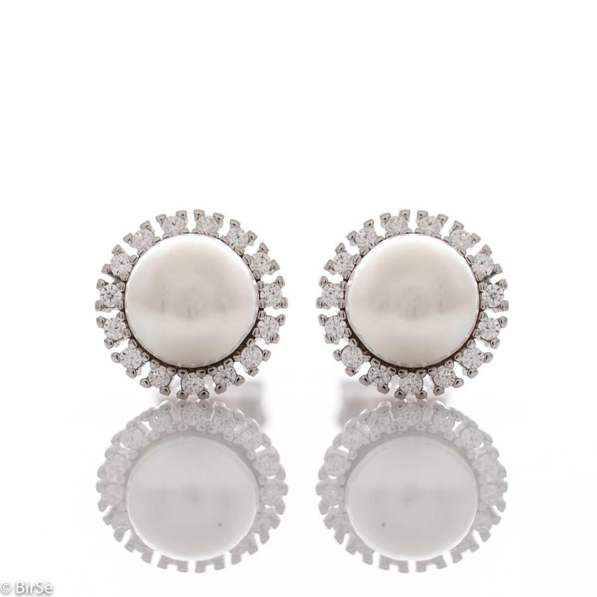 Silver earrings - Pearls