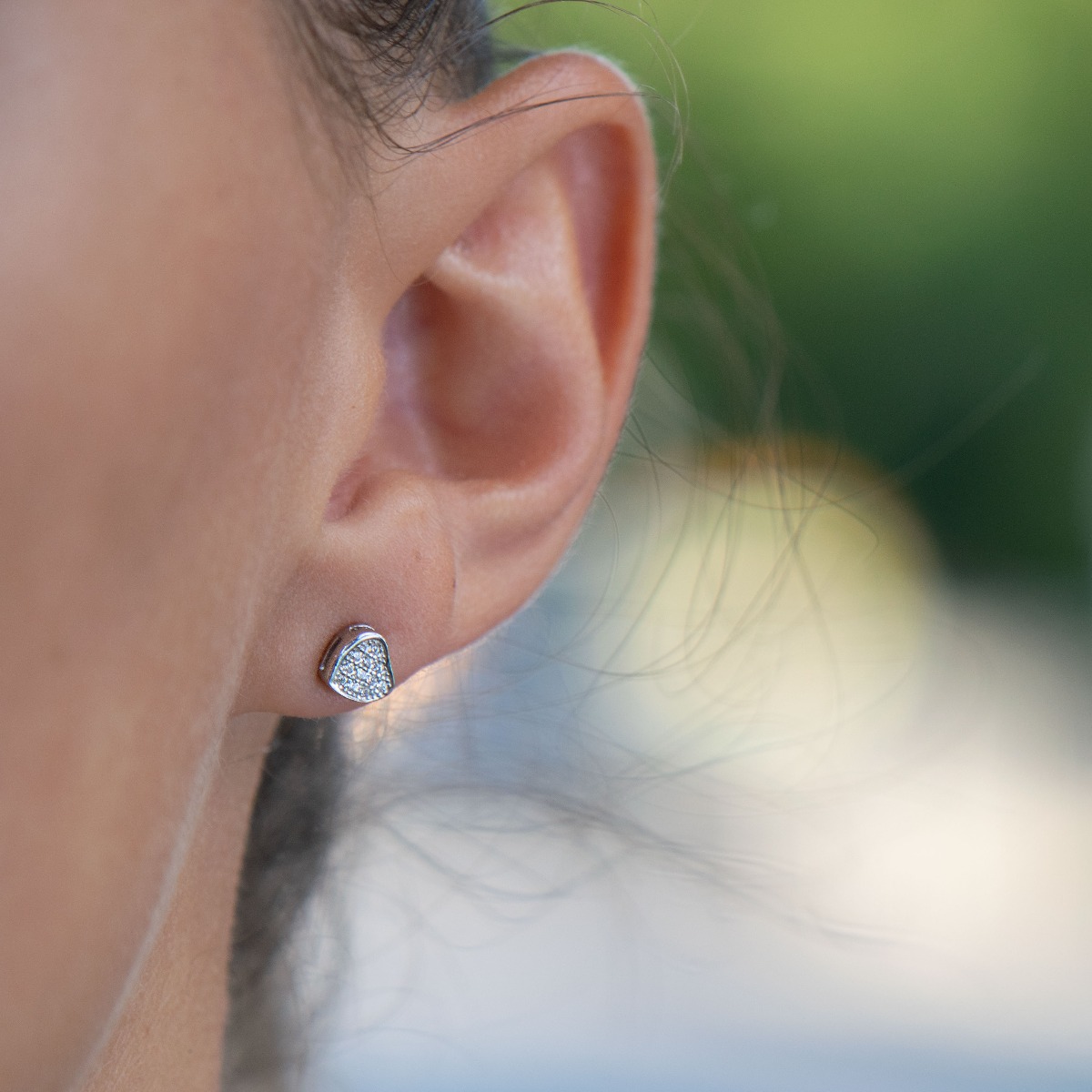 Silver earrings - Hearts