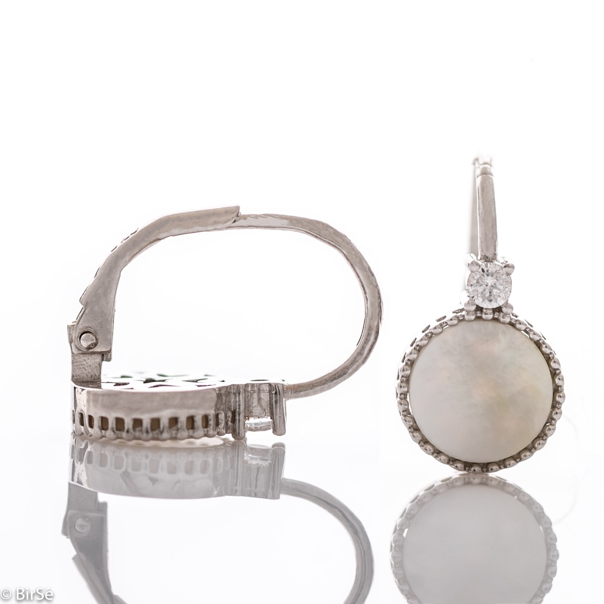 Silver earrings - Mother of pearl 