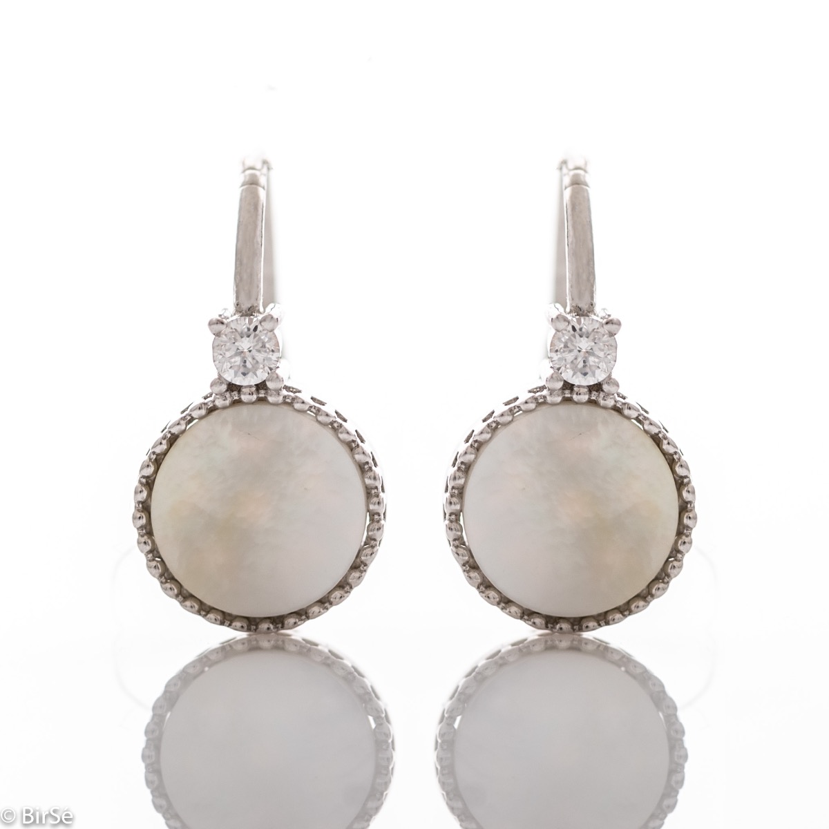 Silver earrings - Mother of pearl 