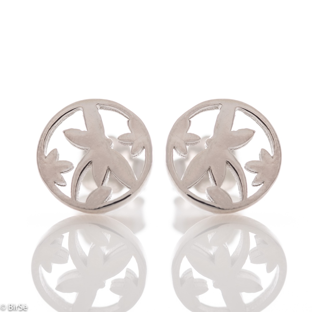 Silver earrings - Circle