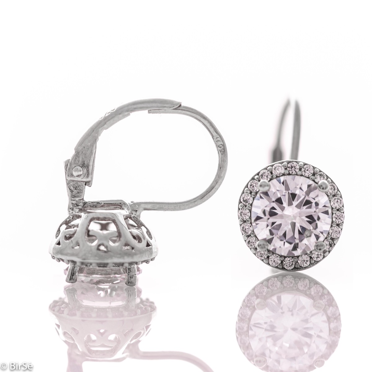 Silver earrings - Zirconi