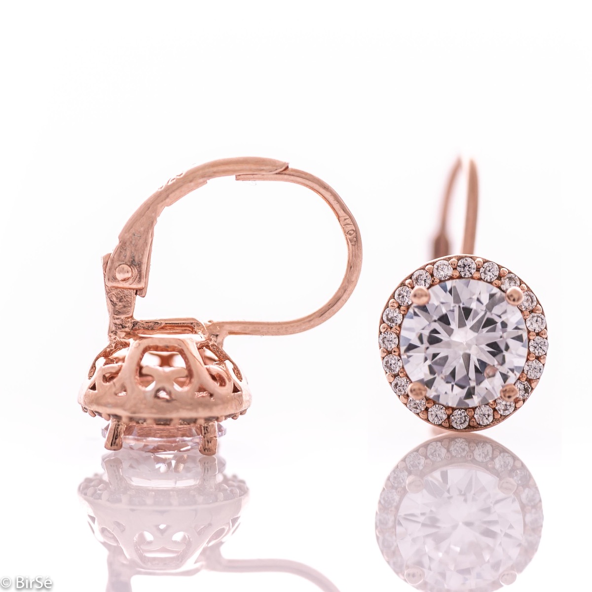 Silver earrings - Zirconi