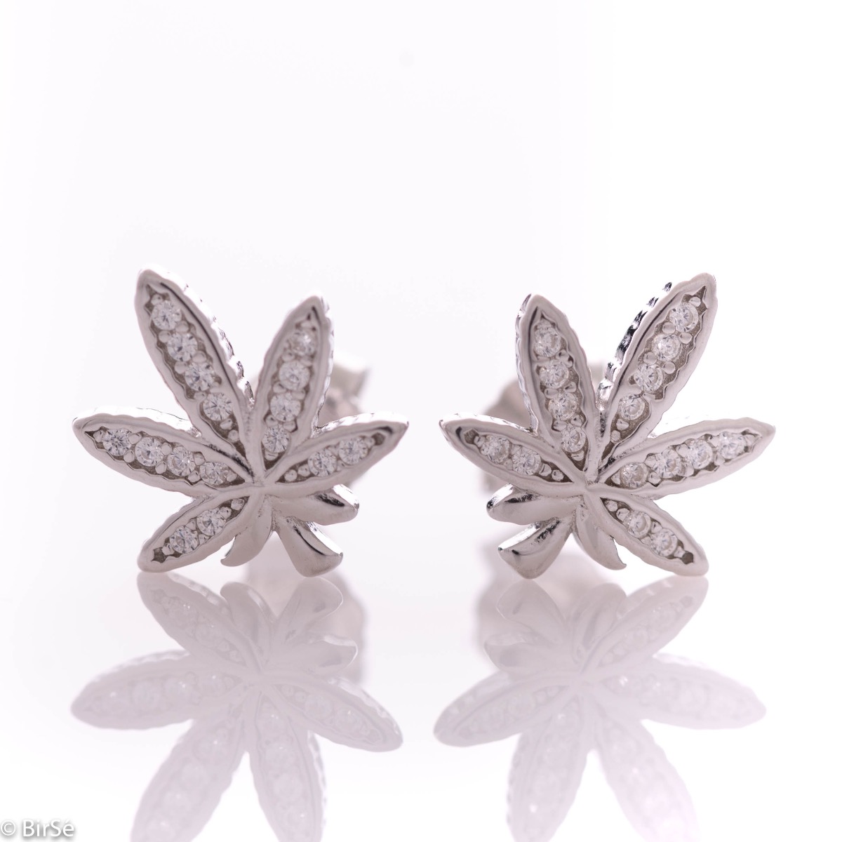 Silver Earrings with Leafes | Wholesale Silver