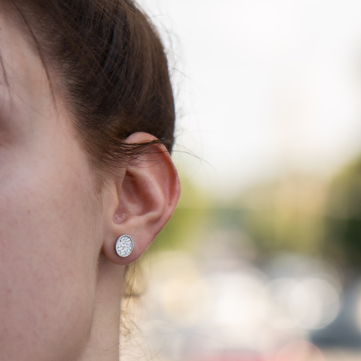 Silver earrings