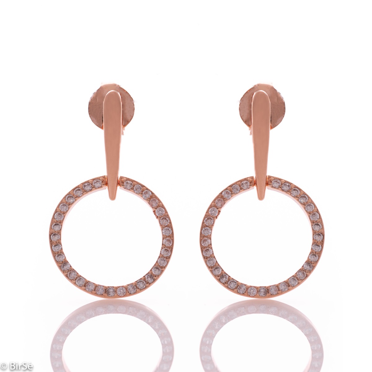 Rose Silver Long Earrings | Best Seller