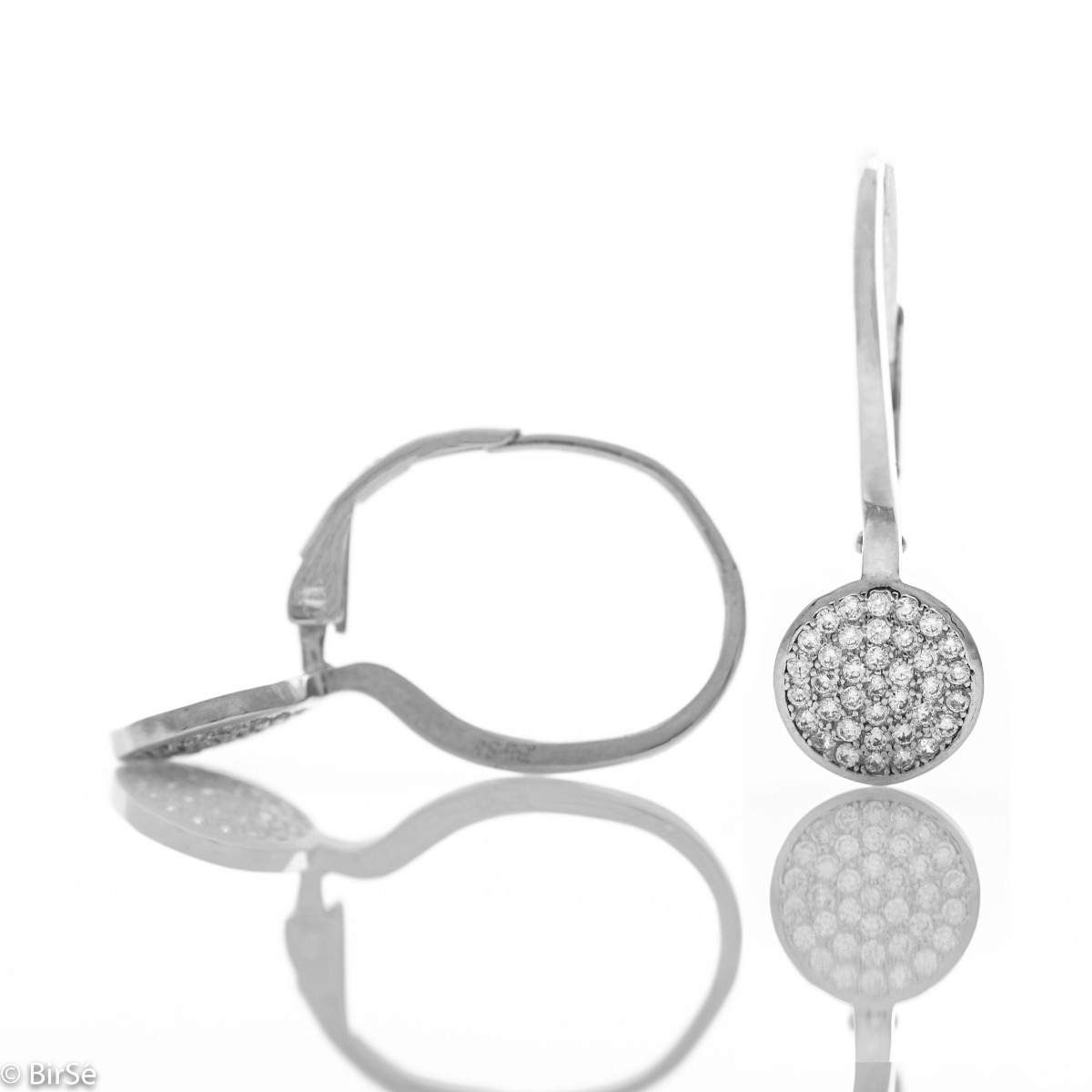 Silver earrings - Zirconi