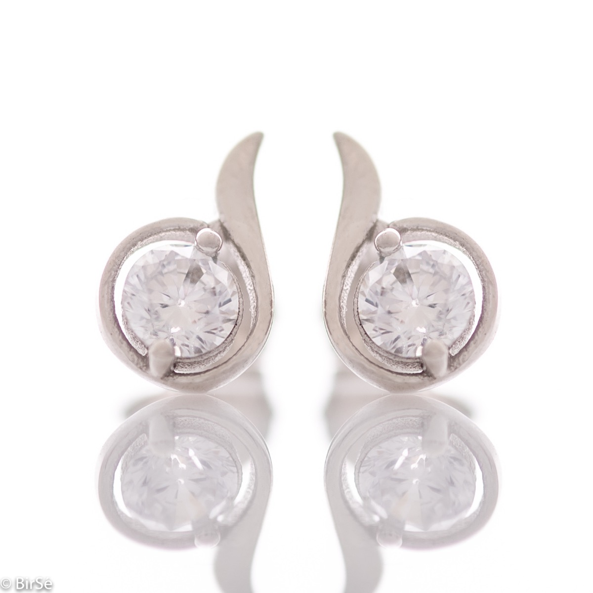 Silver Earrings with Elegant Design