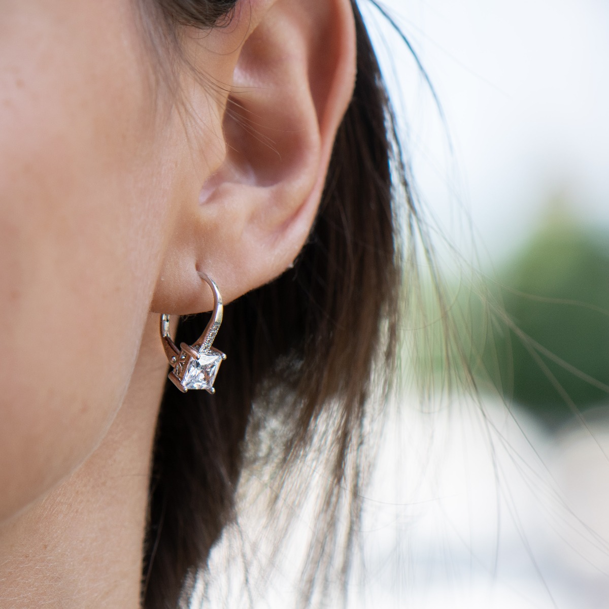 Silver earrings 