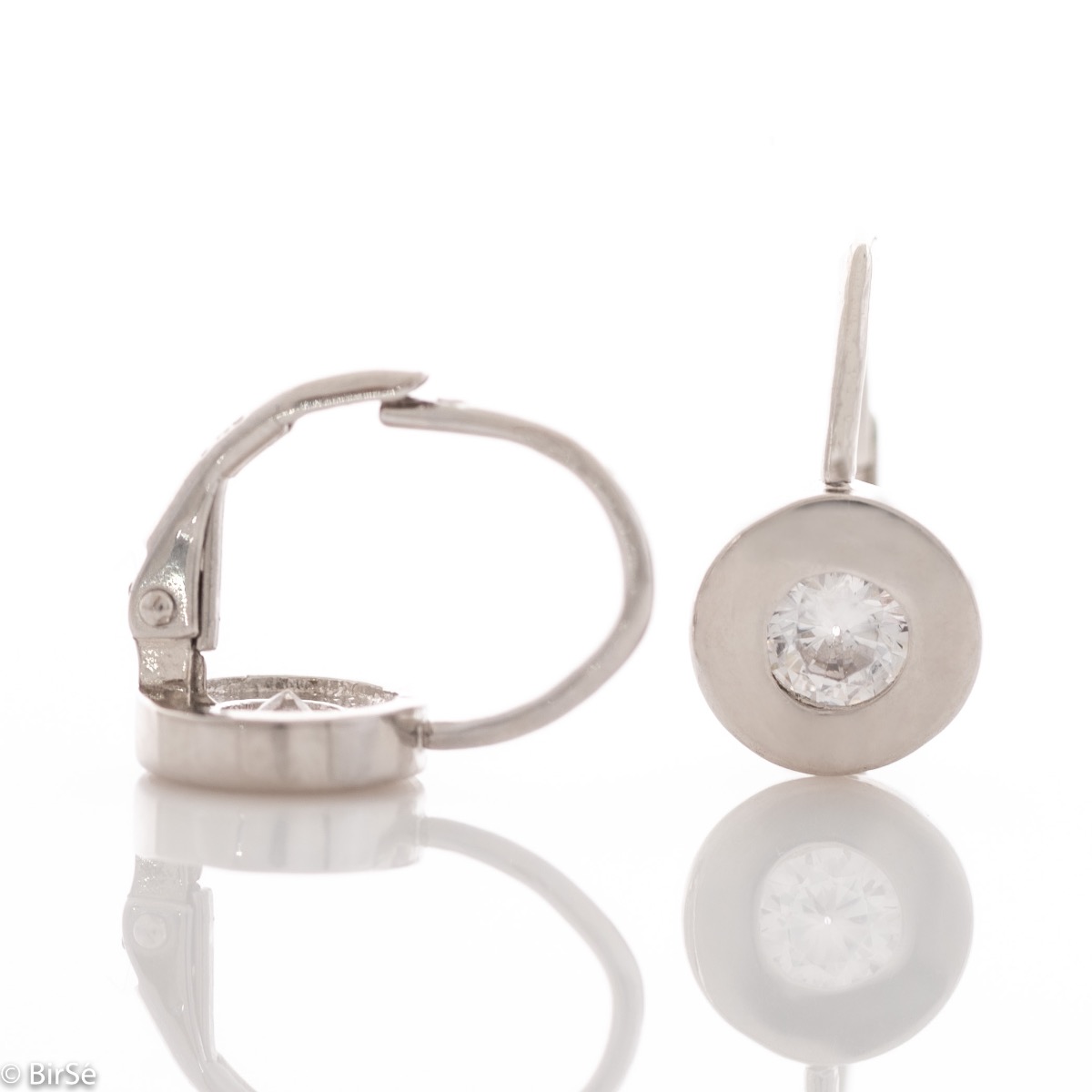 Silver earrings - Zirconi