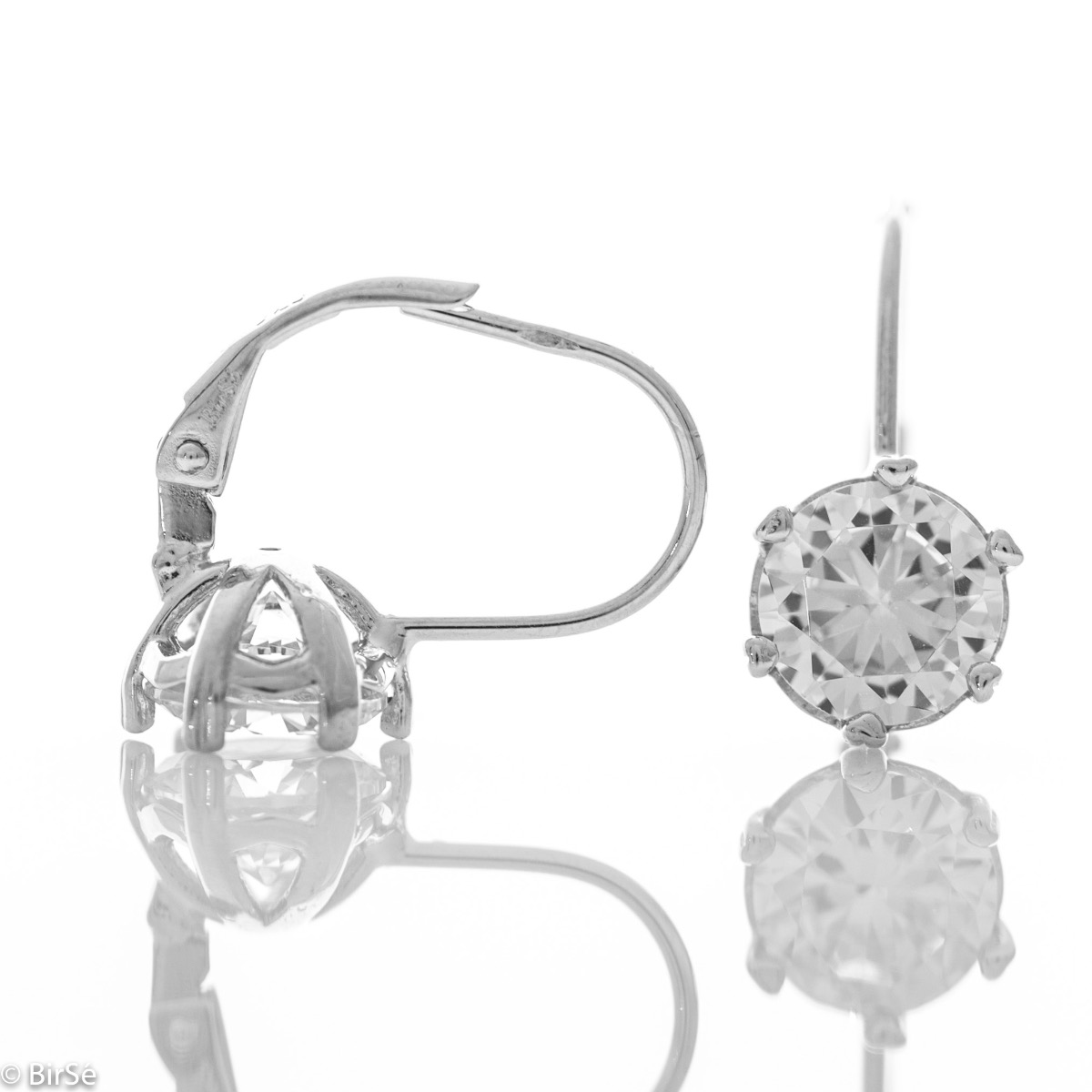 Silver earrings - Zirconi