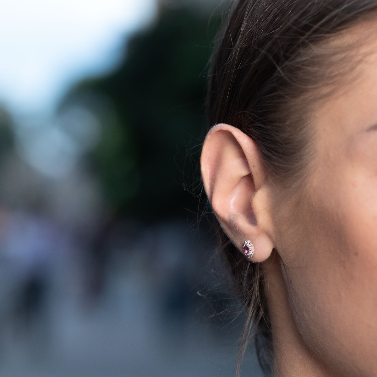 Silver earrings 