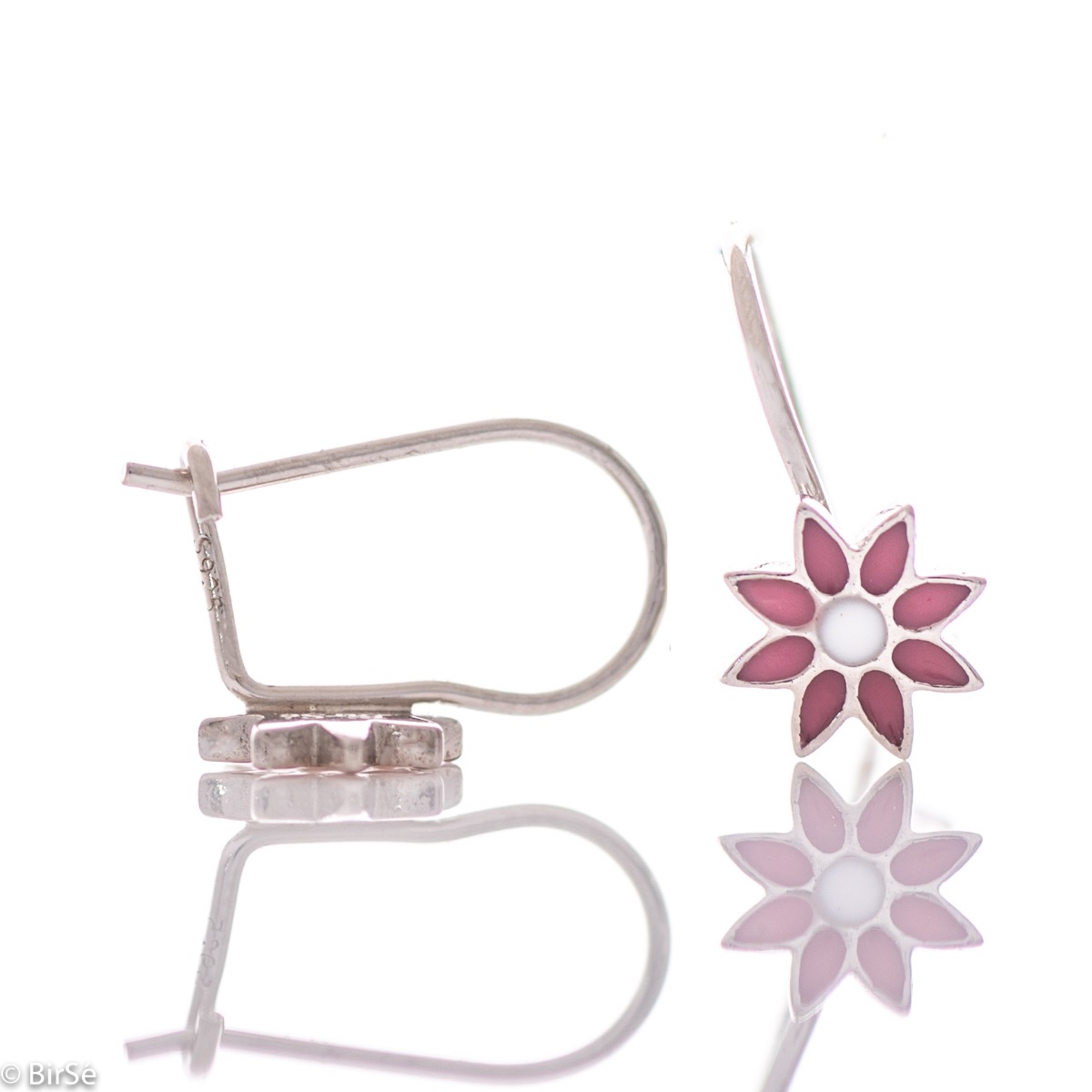 Silver earrings - Flowers