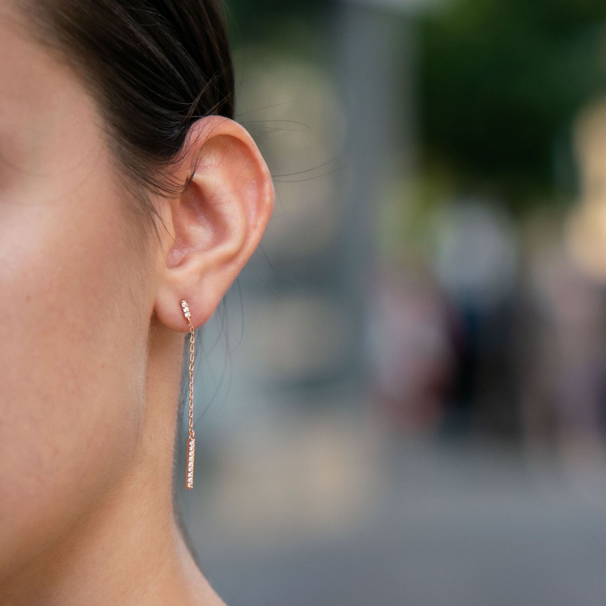 Silver earrings - Elegant