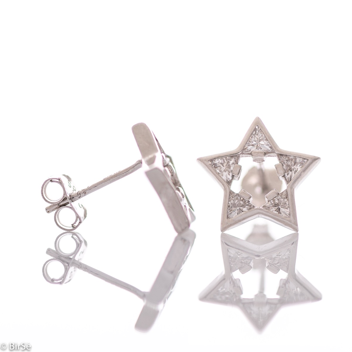 Silver earrings - Stars