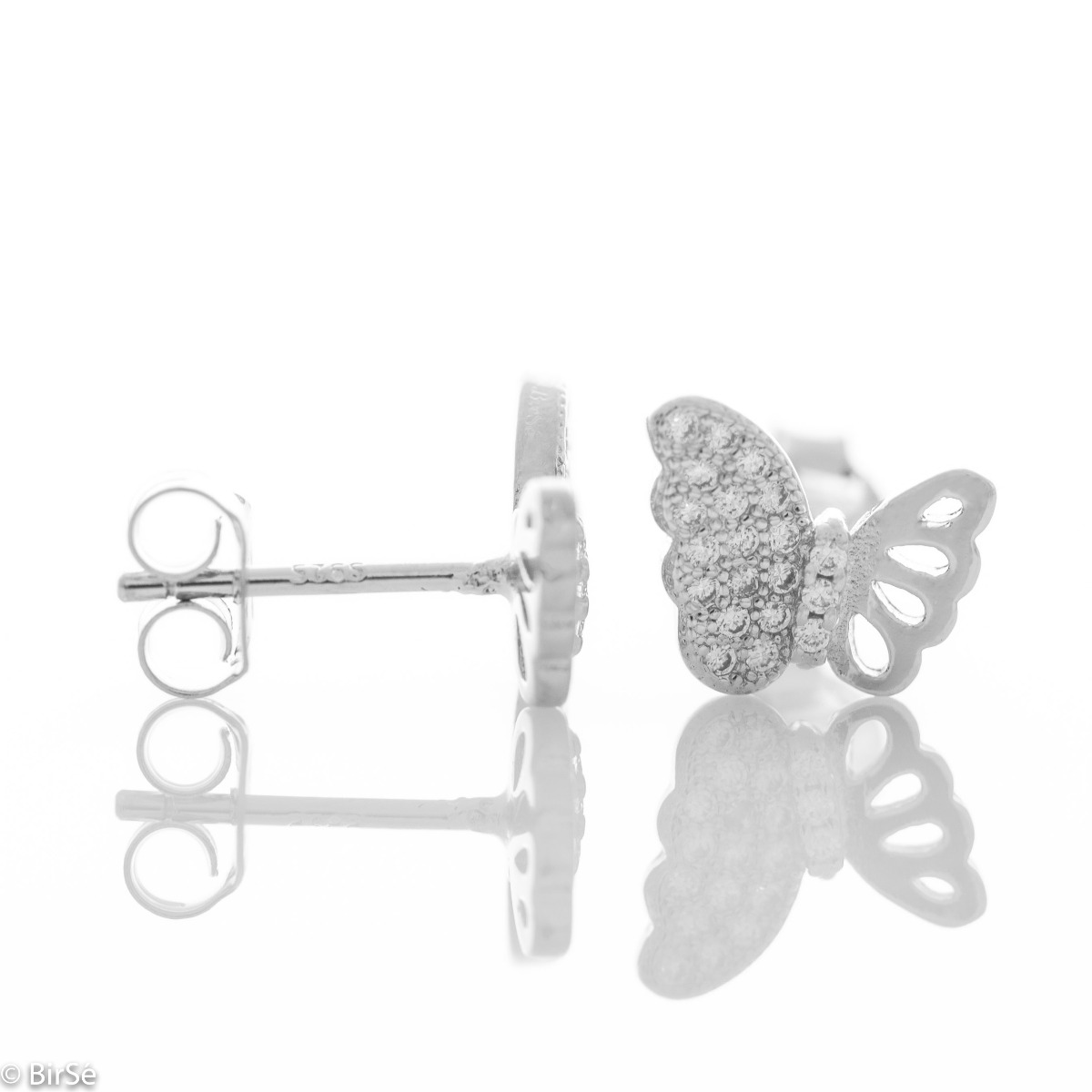 Silver earrings - Butterfly Magic