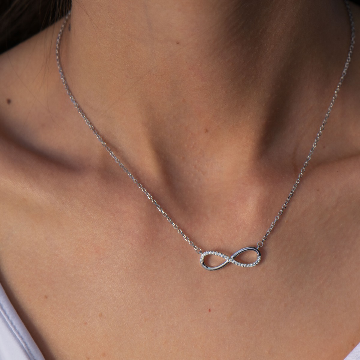 Silver necklace - Infinity