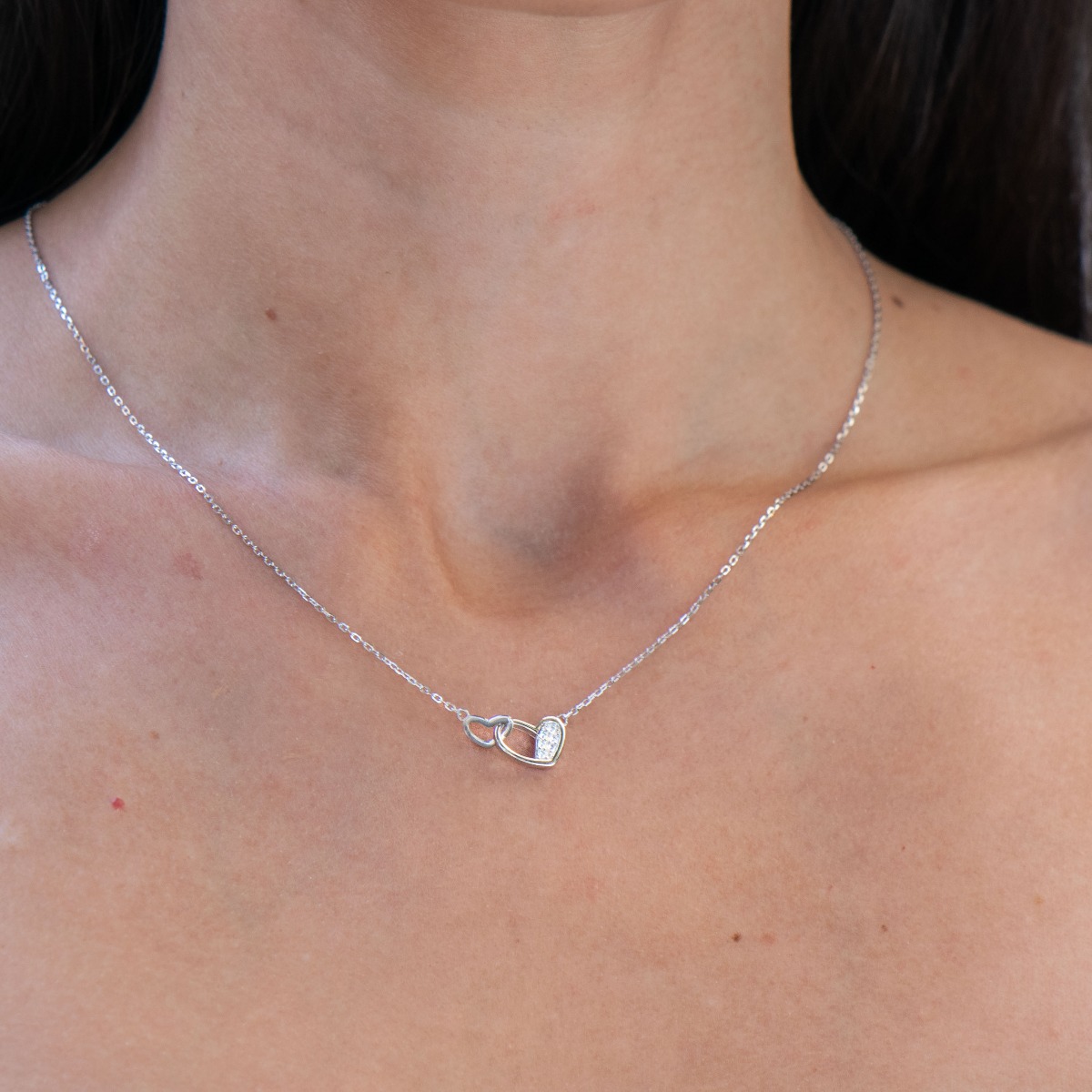 Silver necklace - Heart