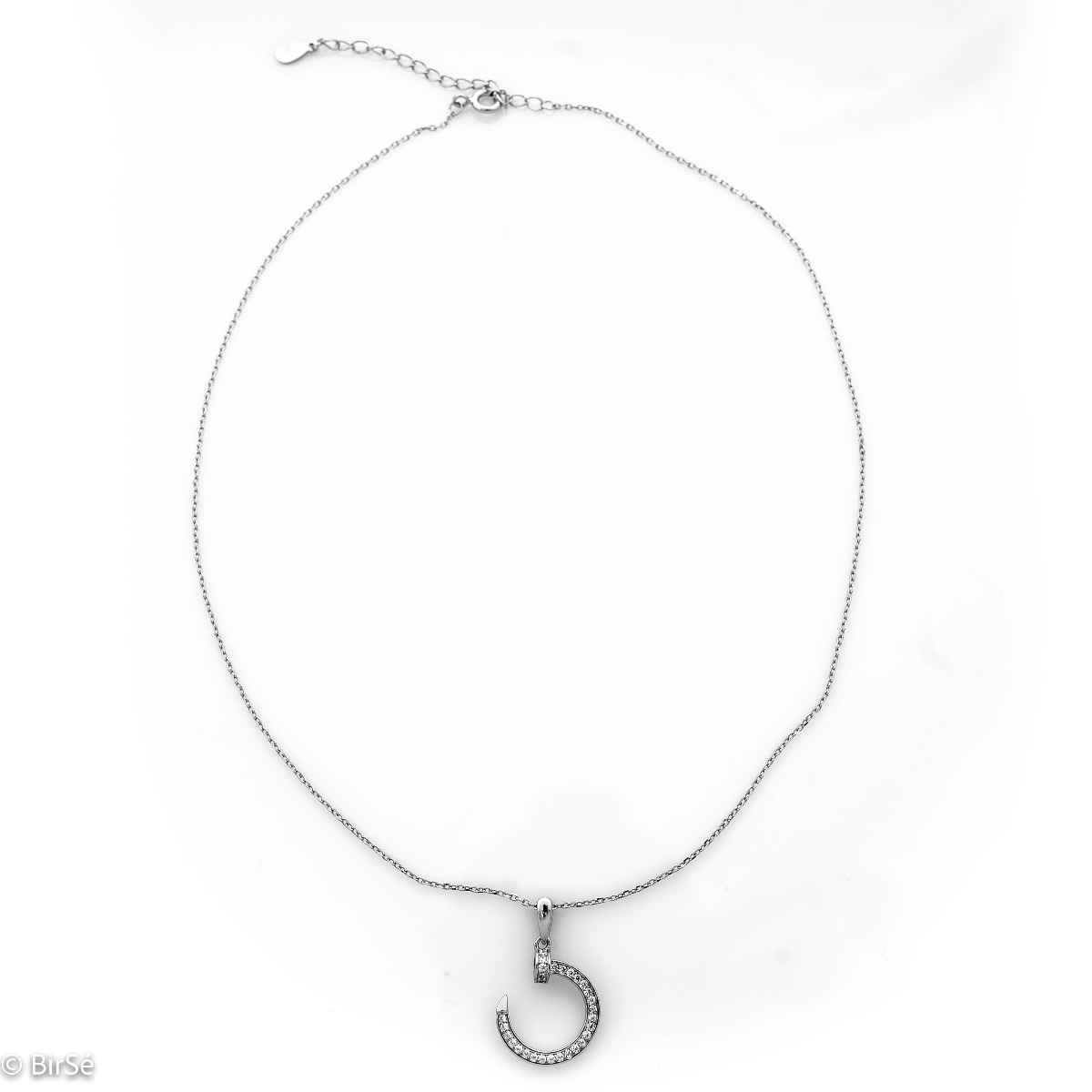 Silver necklace - Nail