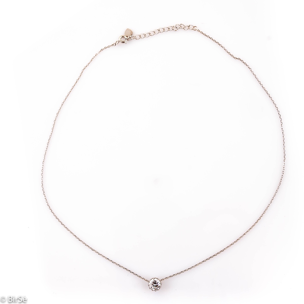 Silver necklace - Zircon