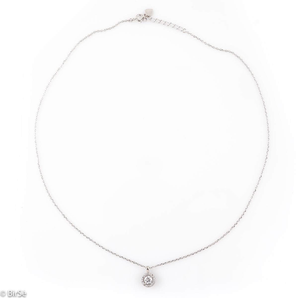 Silver necklace - Zircon