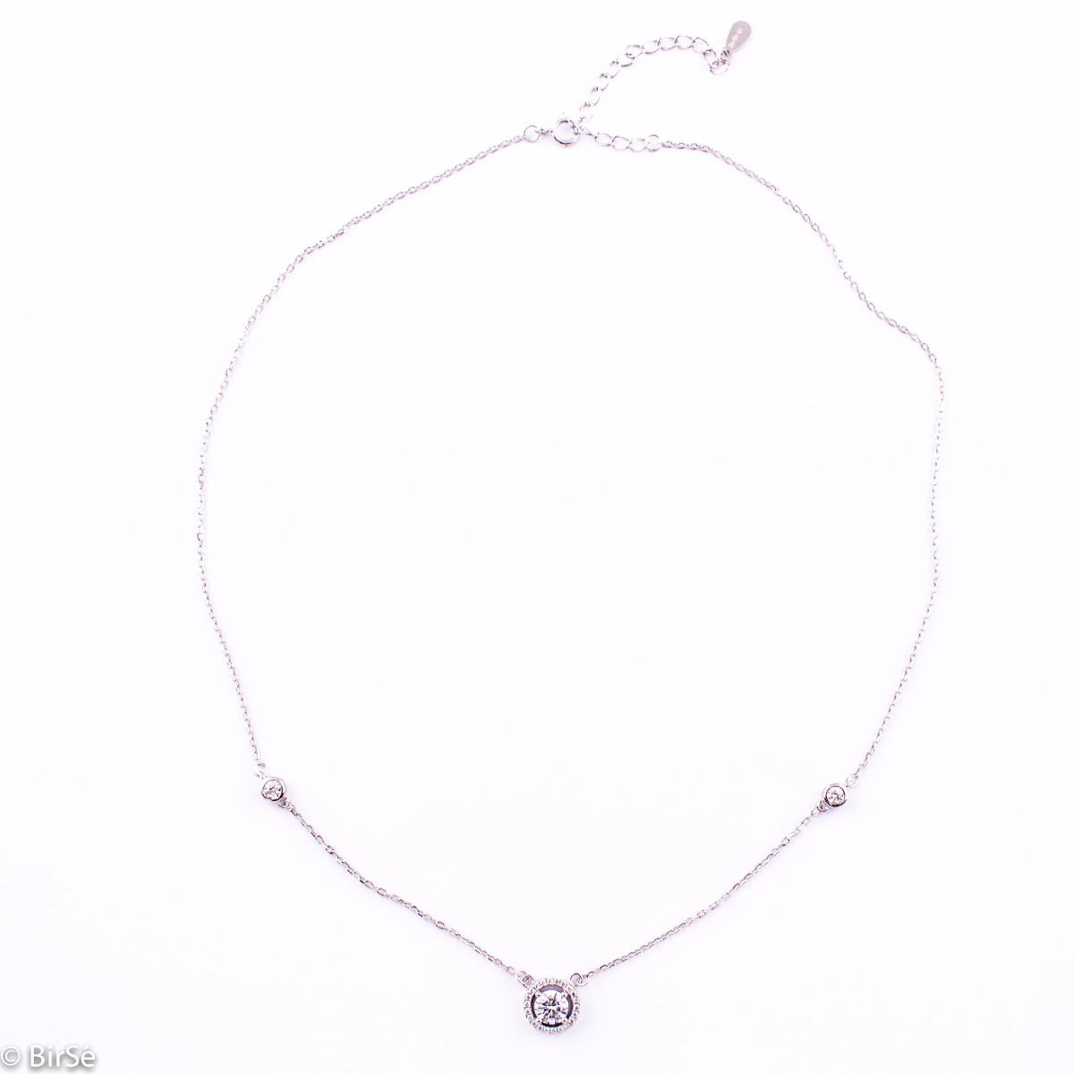 Silver necklace - Zirconi