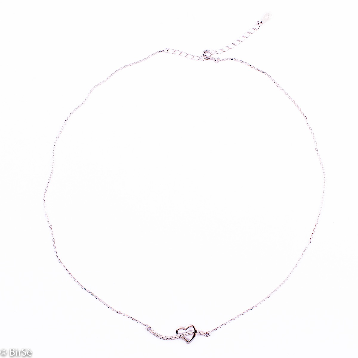 Silver Necklace - Heart