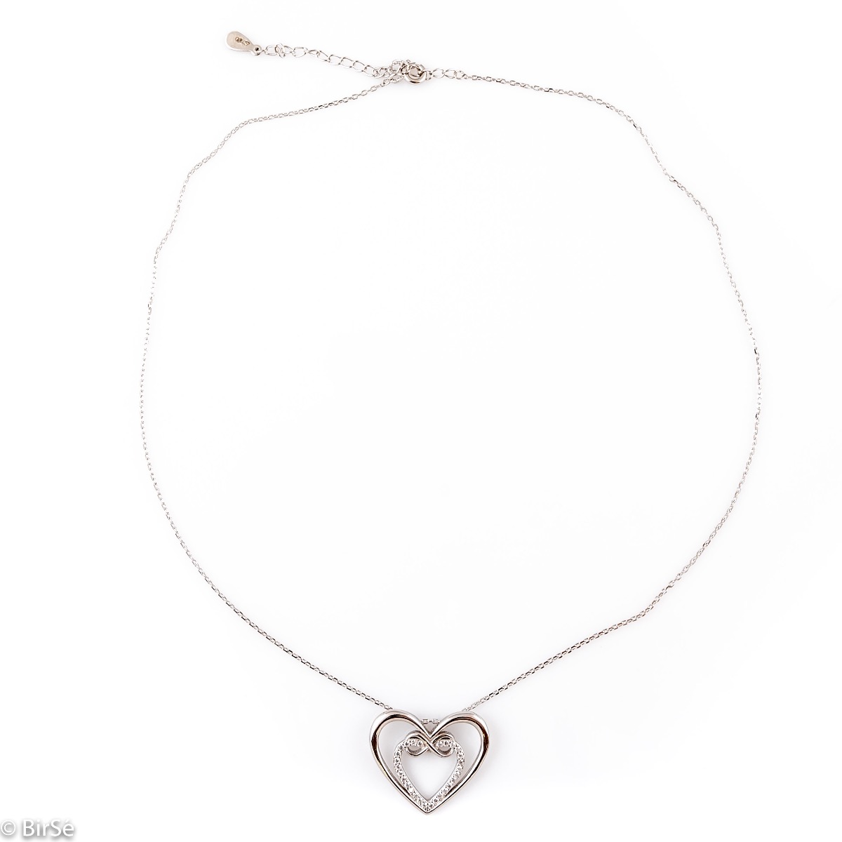 Silver Necklace - Heart