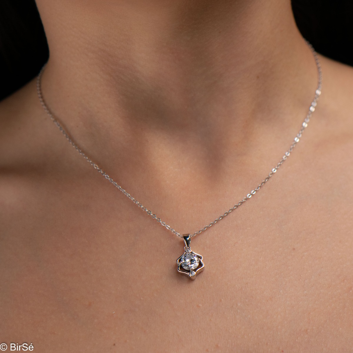 Silver necklace - Gemini