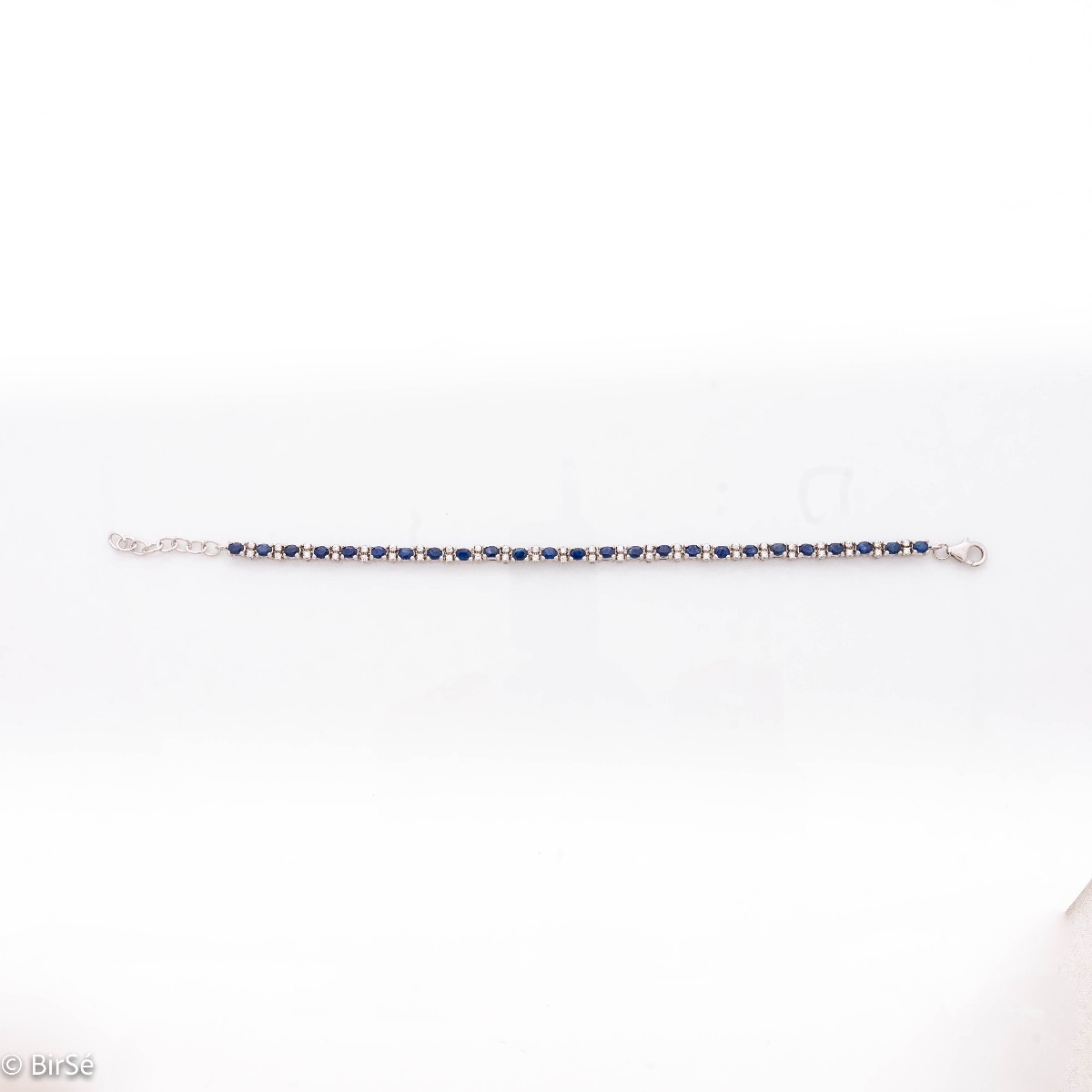 Silver Bracelet with Sapphire