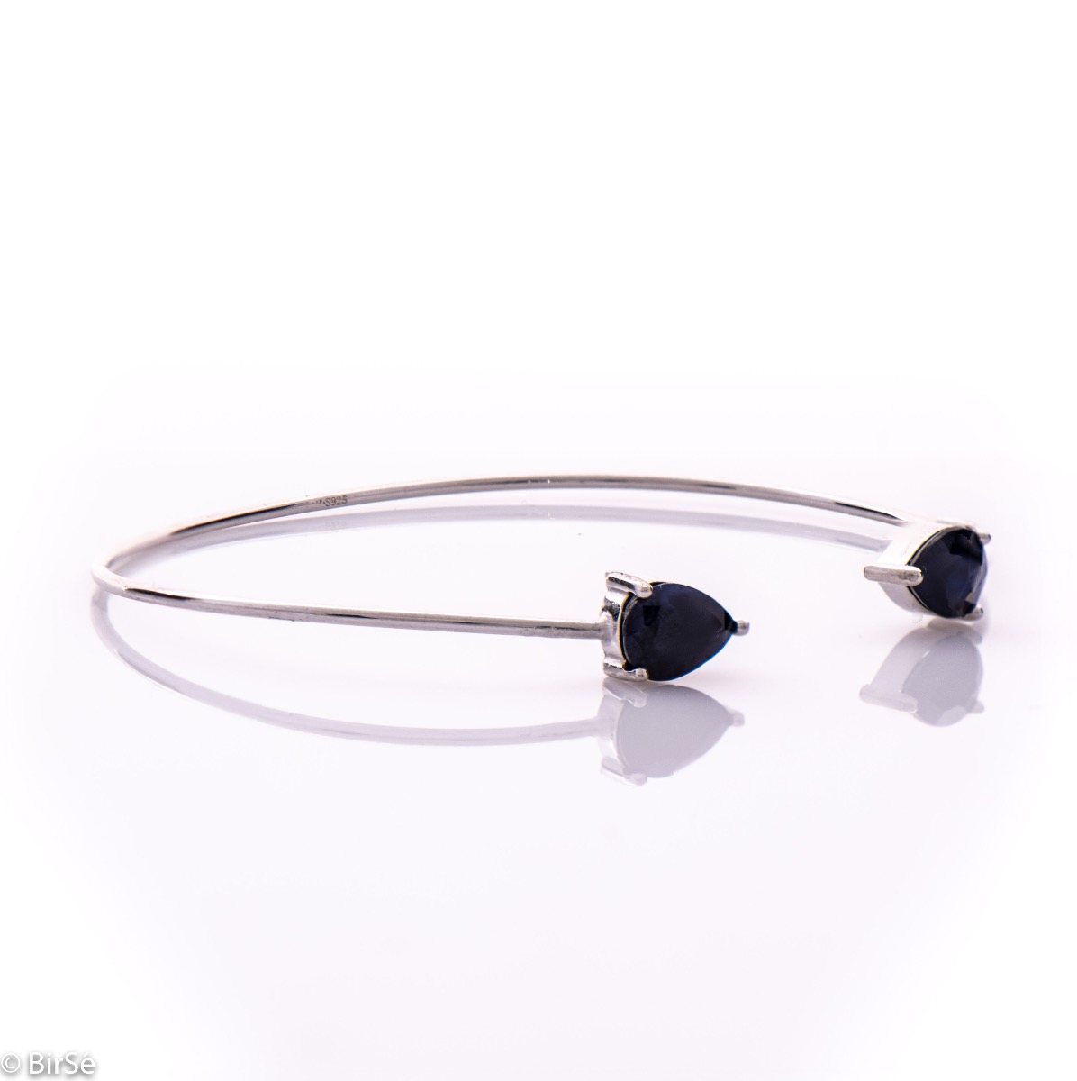 Silver Bracelet with Sapphire