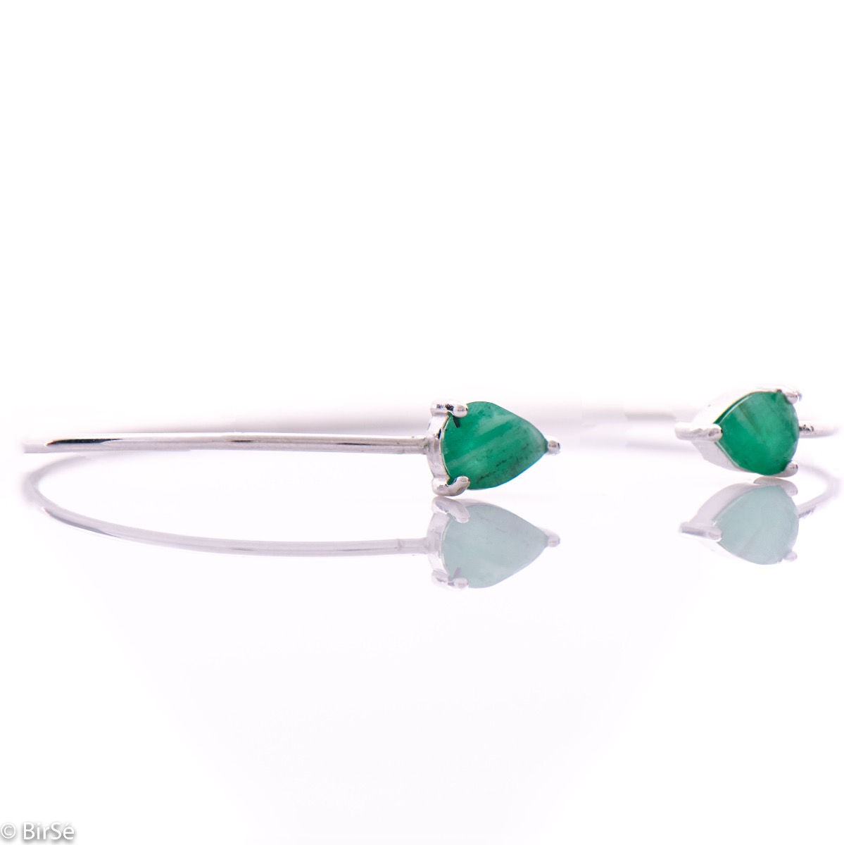 SIlver Bracelet with Emerald