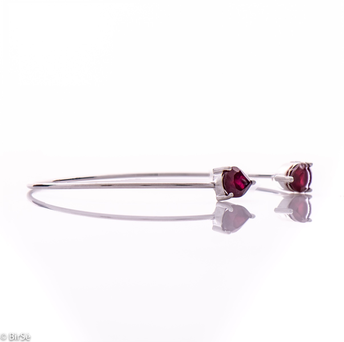 Silver Bracelet with Ruby