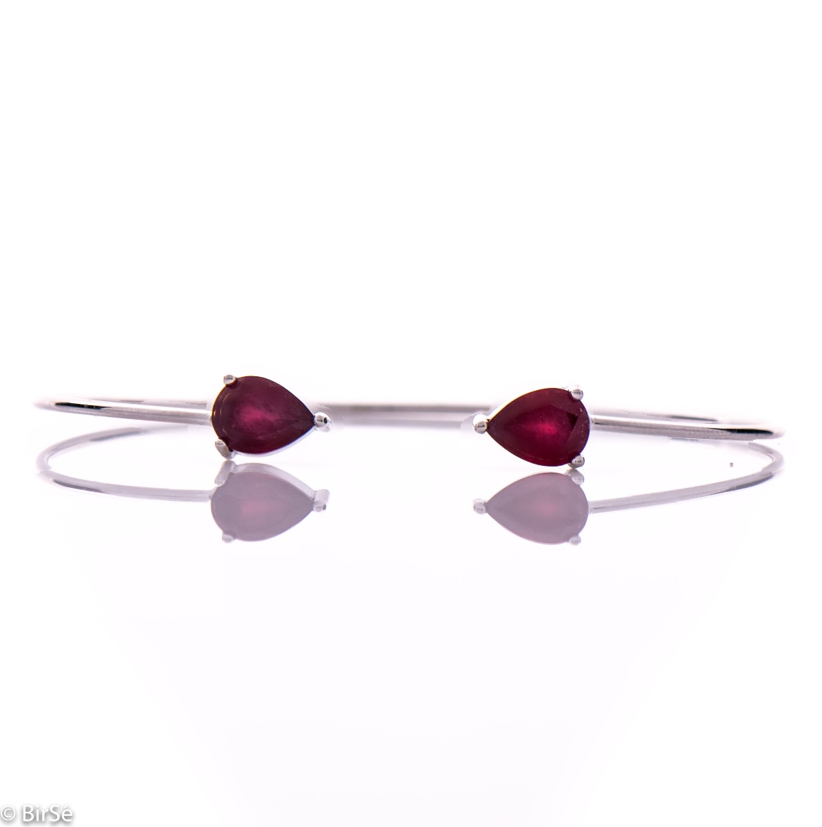 Silver Bracelet with Ruby