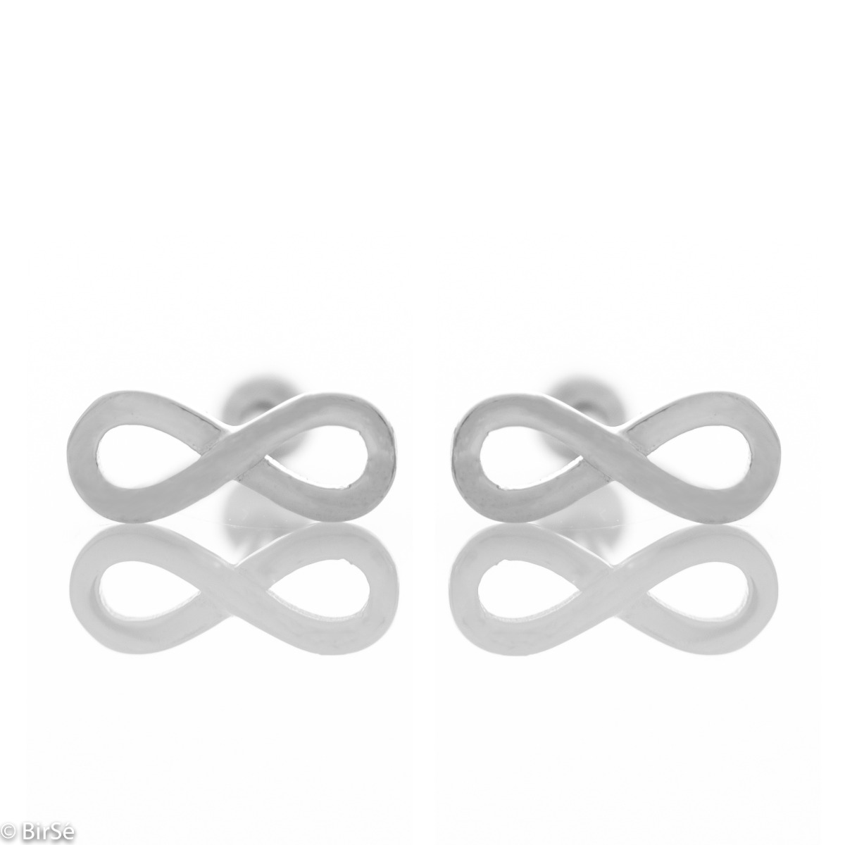 Silver earrings - Infinity 