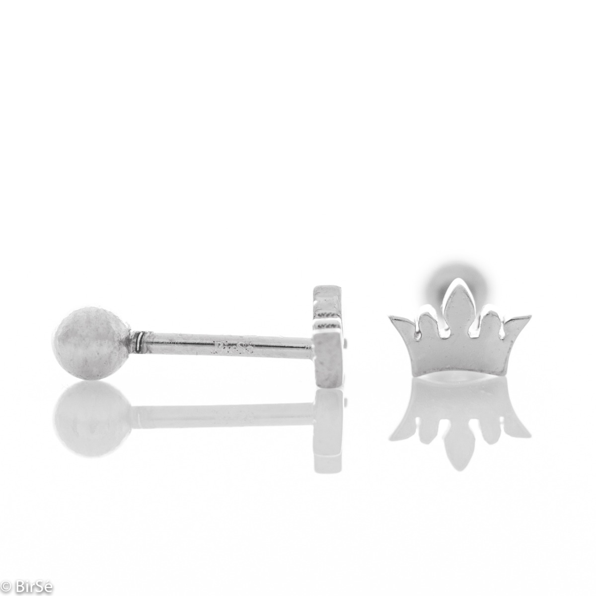 Silver earrings - Crowns 