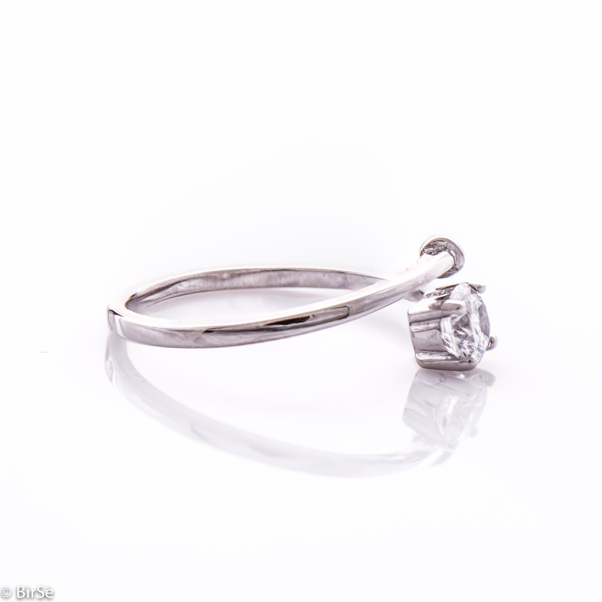 Silver Ring with Zirconia