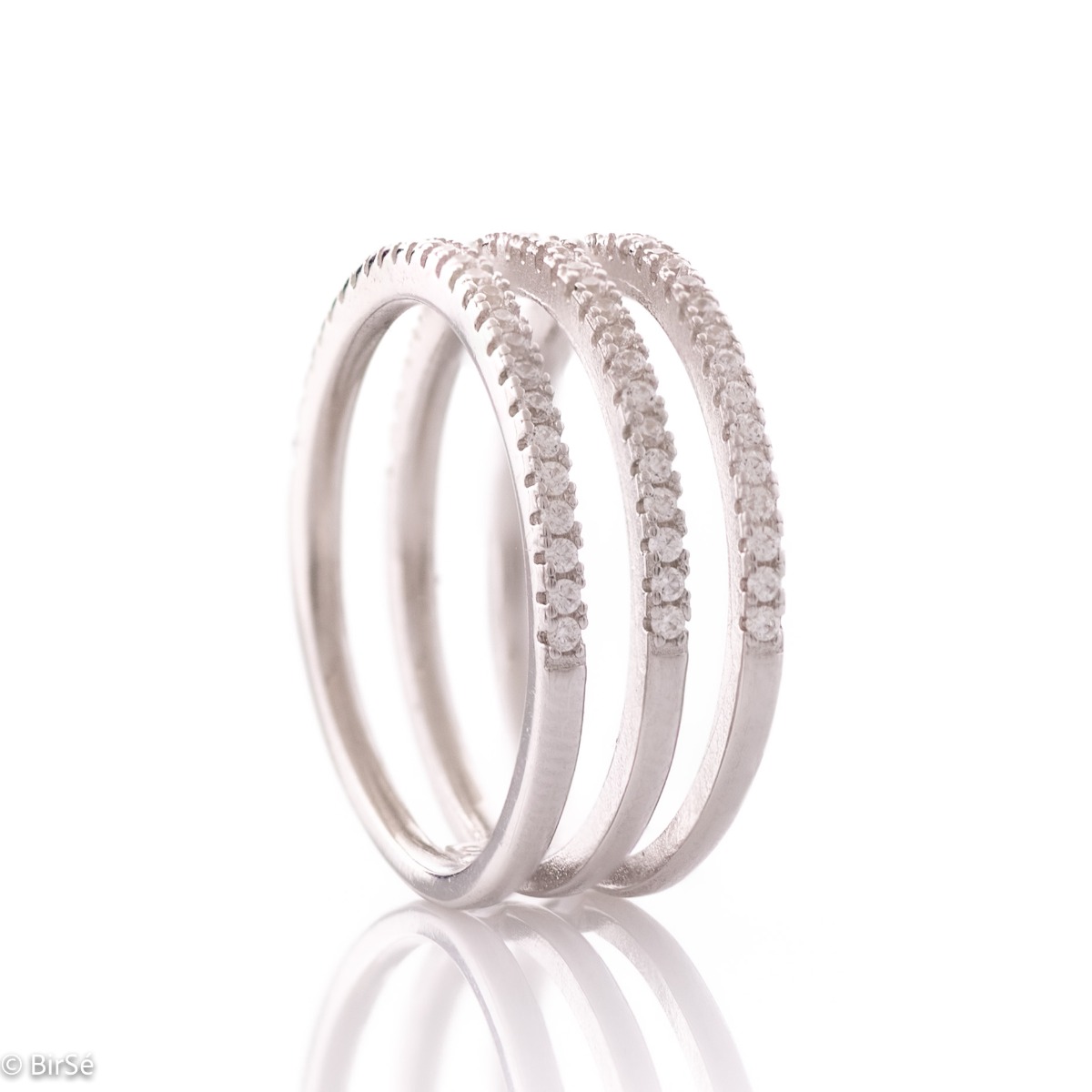 Silver Ring with Zirconia