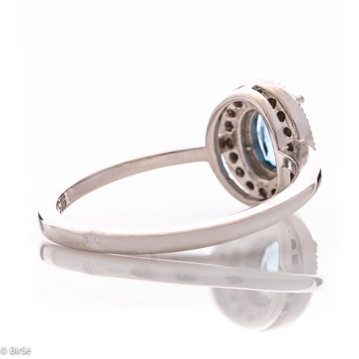 Silver Ring - Natural London Topaz 0,57 ct.