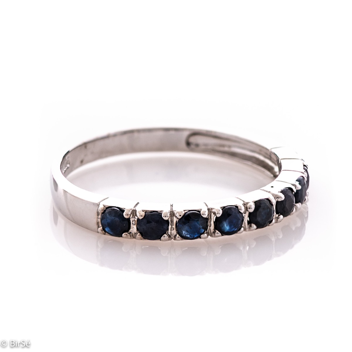 Silver Ring - Natural Sapphire 1,35 ct.